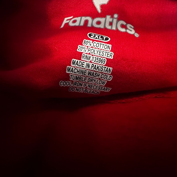 Fanatics 2XLT Chicago Blackhawks Fleece Lined Hoodie - Picture 5 of 6